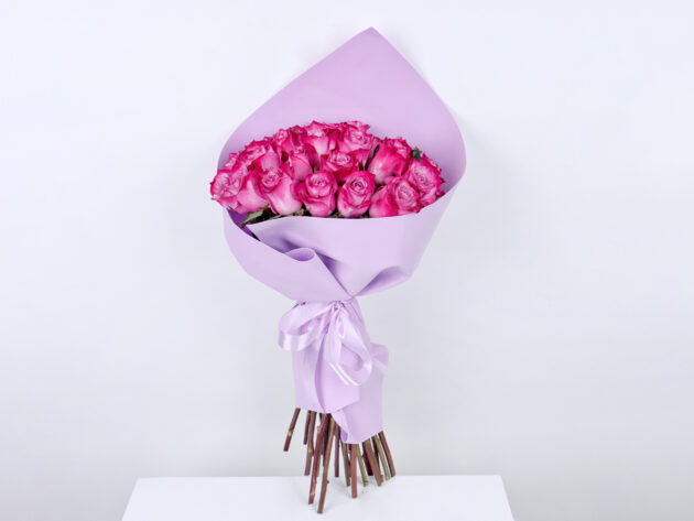 Romantic violet flower bouquet