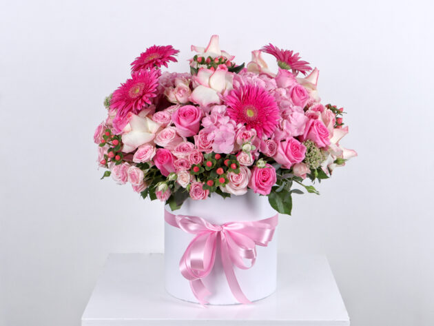 Huge pink sparkle box