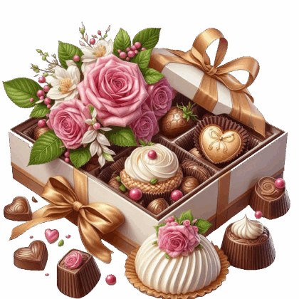 Flowers with Chocolate